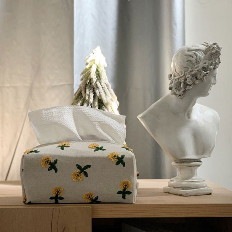 Japanischer Stil Umweltfreundliche Blumen Taschentuchbox