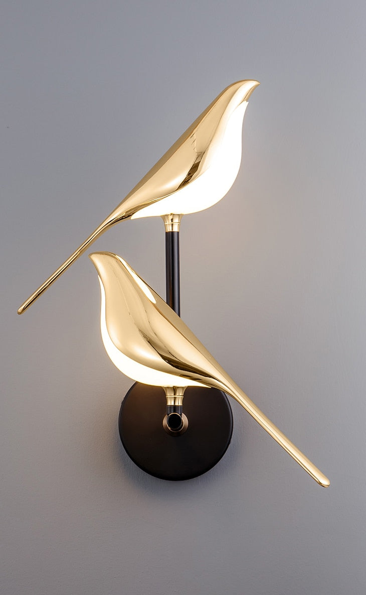 LumiBird Nordic LED Vogel Wandlampe - Elegantes Licht für Ihren Raum | Brehn