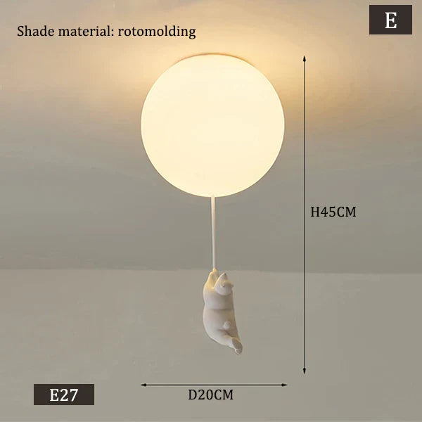 Brehn | Hängende Bären Ballons Lampe