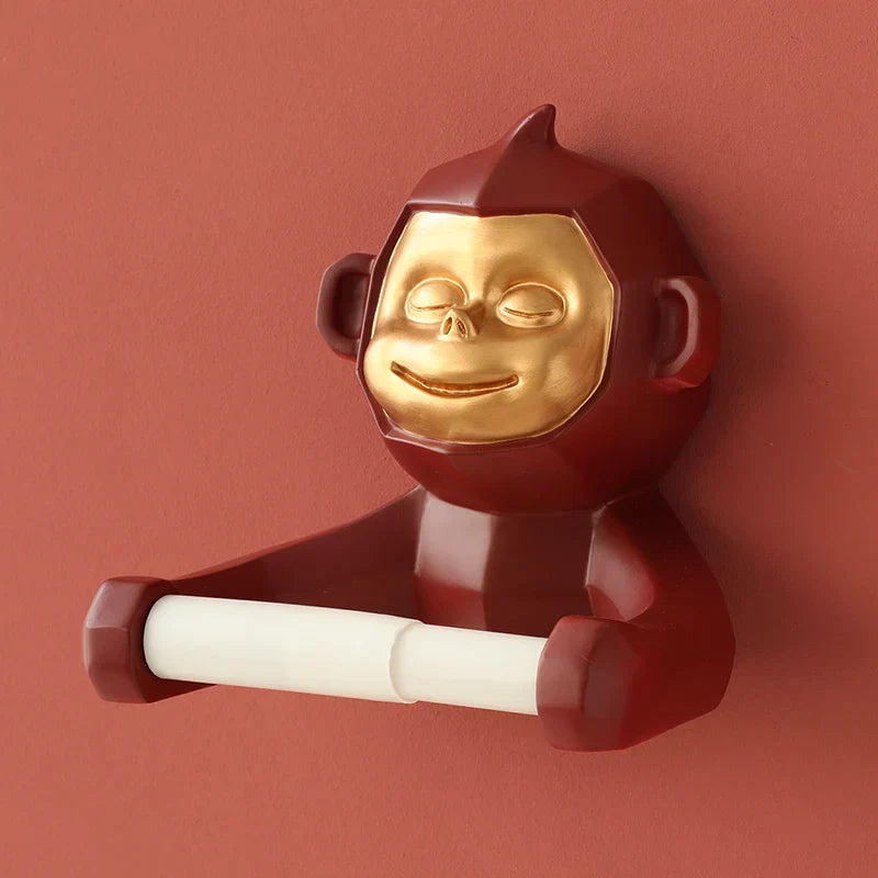 Brehn | Happy Monkey Harz Toilettenpapierhalter