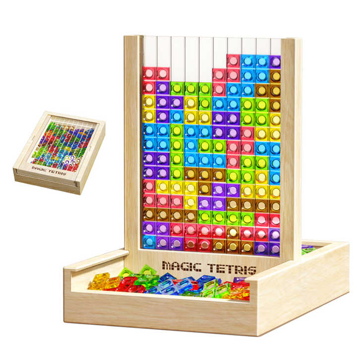 Brehn | Magisches Tetris Spiel aus Holz (Standard Modell)