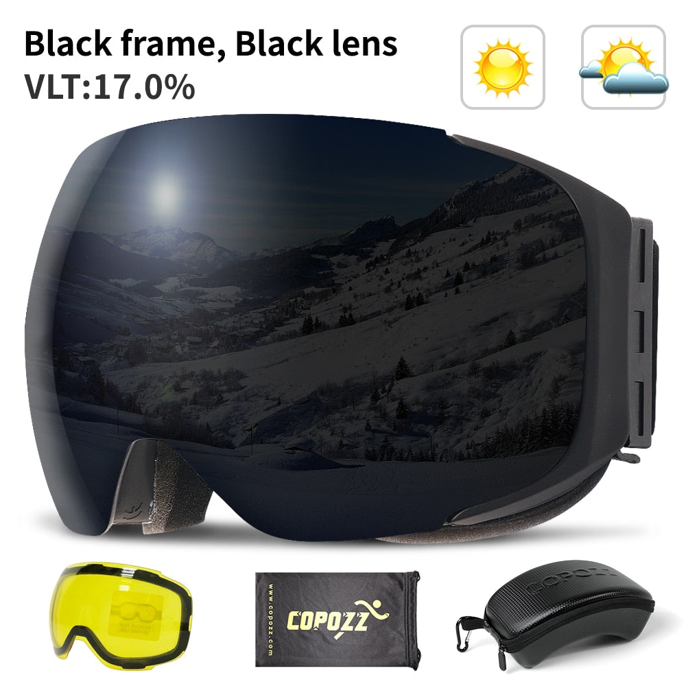 Magnetische UV-Schutz Anti-Beschlag Ski-Schutzbrille | Brehn