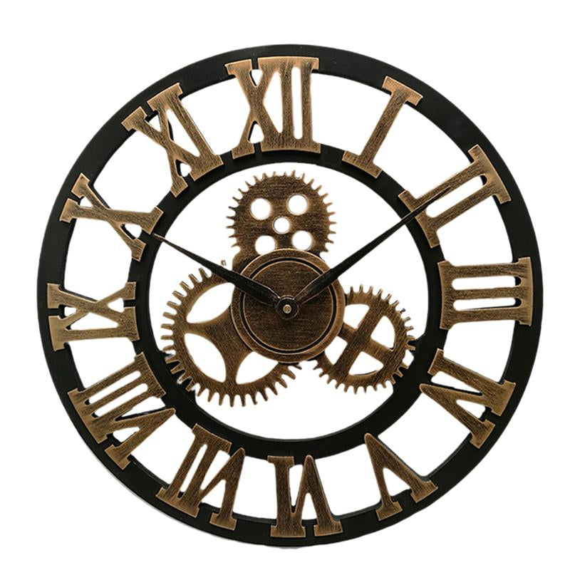 Handgefertigte Übergroße 3D Retro Dekorative Wanduhr | Brehn