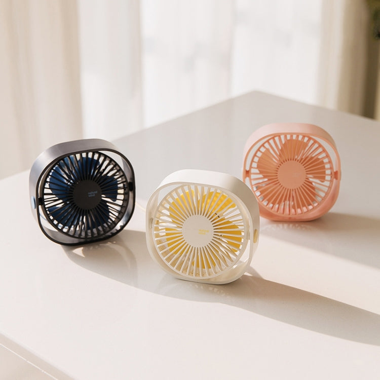 360-Grad-Drehung Wind 3 Geschwindigkeiten Mini USB Tischventilator (Pink) | Brehn