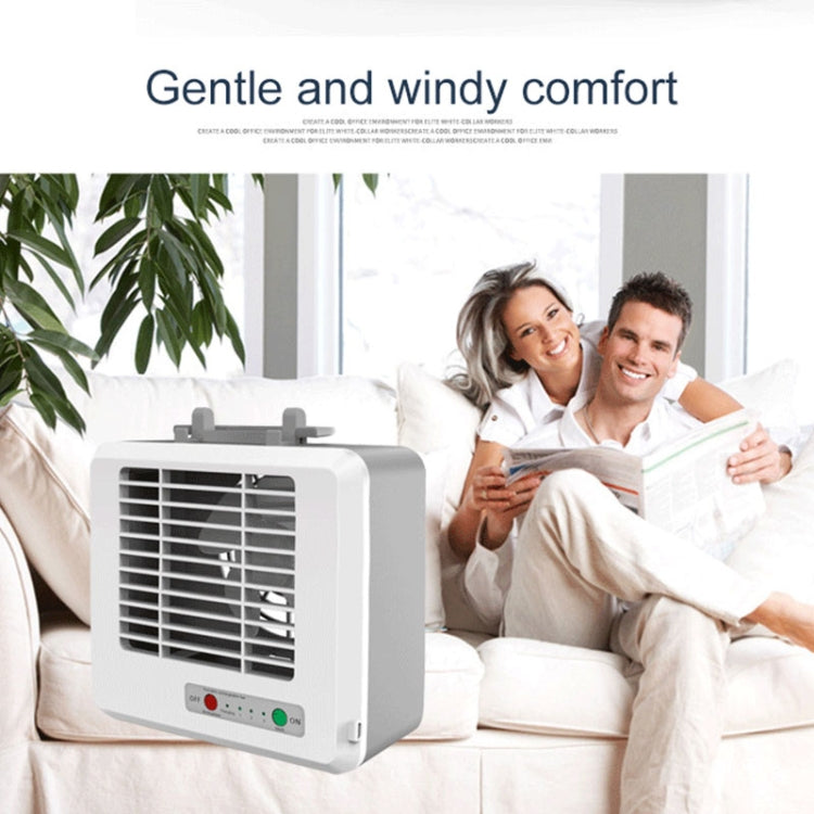 Portabler Mini Silent Haushalts-Energieeinsparung Desktop-Luftairconditioner Ventilator Elektrischer Luftkühler (Weiß) | Brehn
