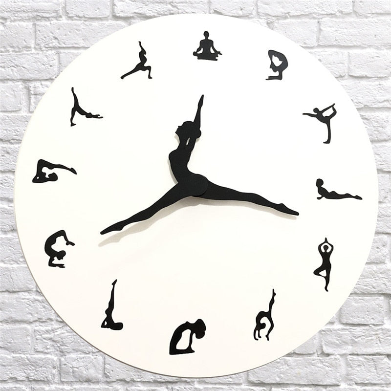 Brehn | Yoga Time Dekorativer Wanduhren