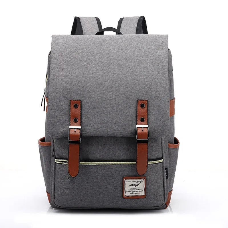 Brehn | Vintage Oxford-Rucksack - Stylischer Vintage Oxford-Rucksack für abenteuerlustige Studenten und Reisende