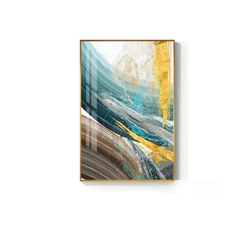 Abstracte grüne braune Farbexplosion Wandkunst Fine Art Leinwanddrucke moderne Farben Bilder für Wohnzimmer Esszimmer zeitgenössische Wohnkultur | Brehn