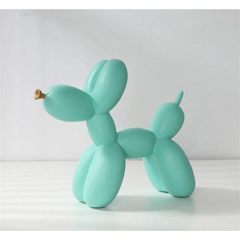 Haku – Ballonhund-Figur mit goldener Schnauze