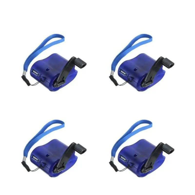 Tragbares Notfallladegerät mit Handkurbel, USB-Anschluss und LED-Anzeige