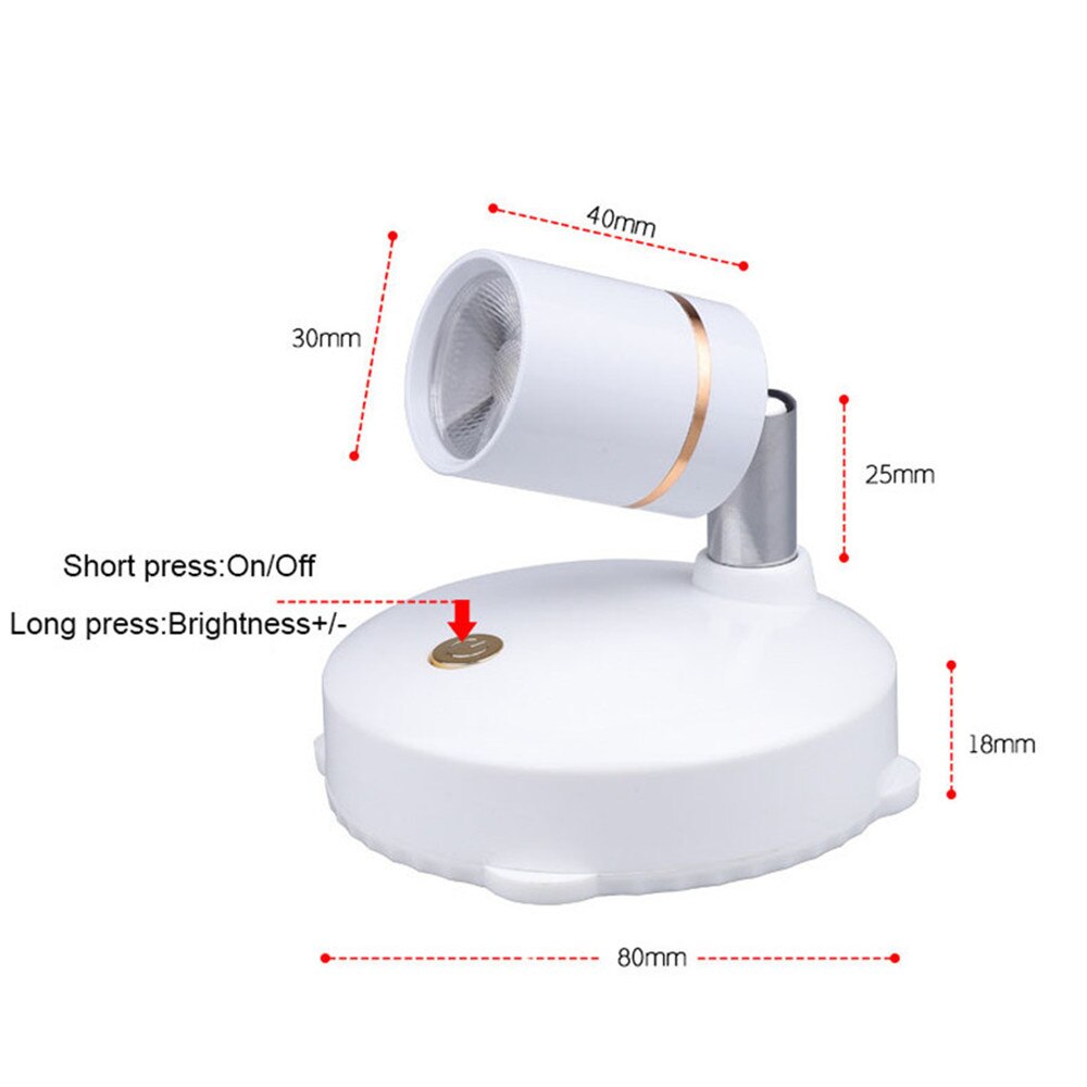 VIvolux | Smart LED Fernbedienung Wiederaufladbarer Spotlight