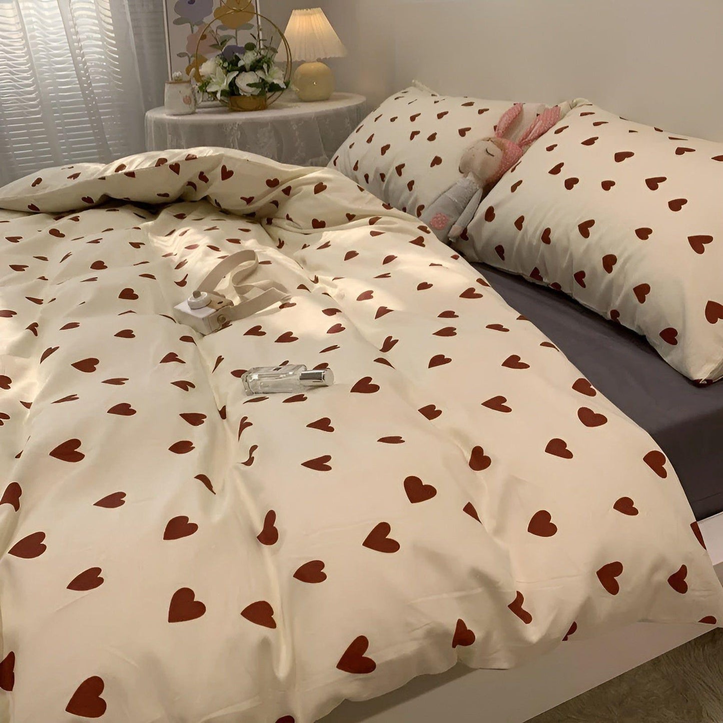 HeartDream Bettwäsche Set - Herzmotiv Bettbezug Set | Brehn