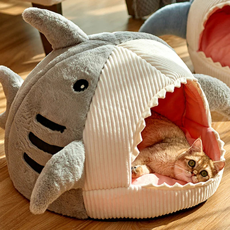 Brehn | Sleepy Shark Tragbares Warmes Haustierhaus