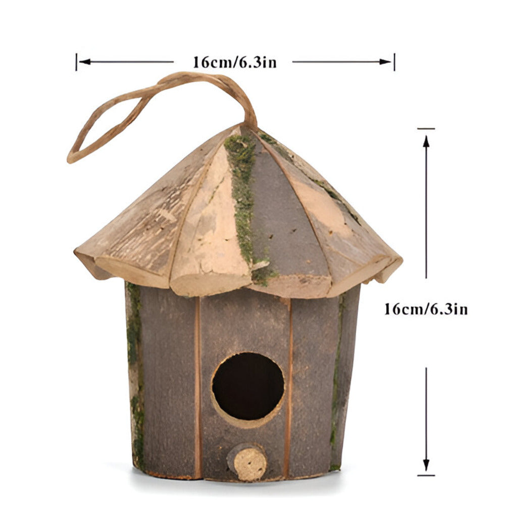 Brehn | Rustikale Holzkolibri-Vogelhaus