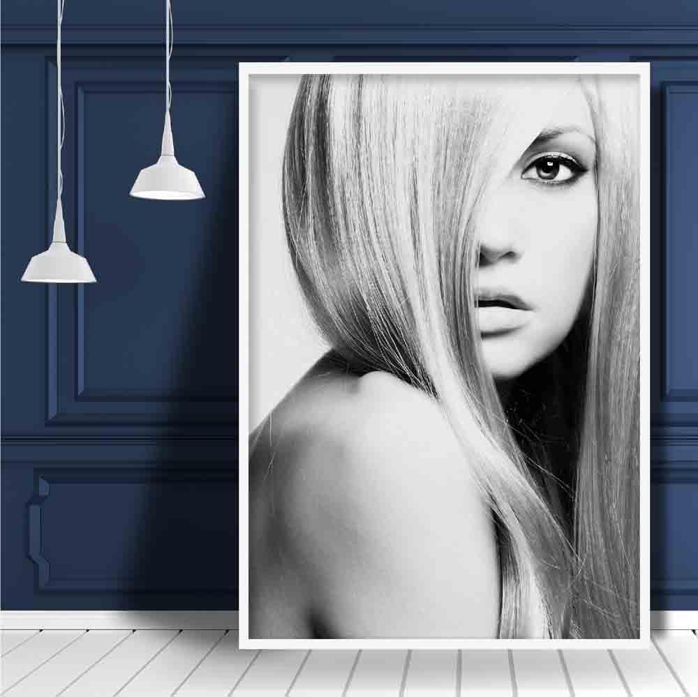 Schwarz-Weiß-Fotodruck „Serenity Fashion“