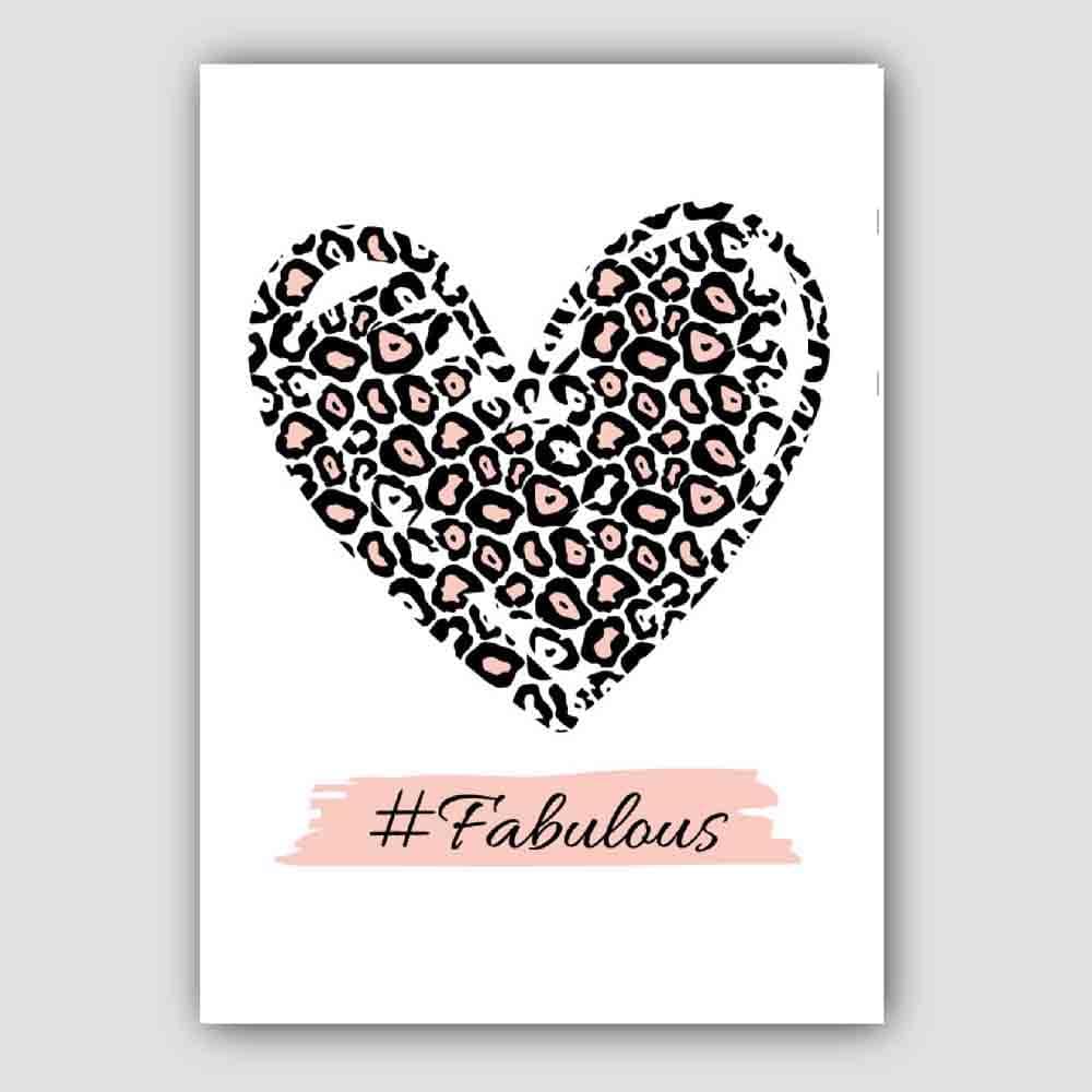 #Fabelhaftes Poster mit rosa Leopardenmuster