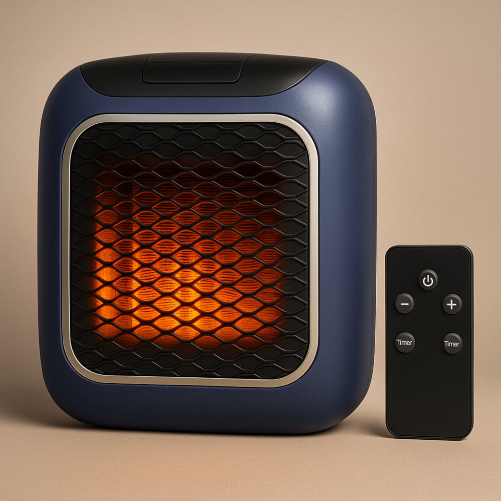 Brehn | WarmiWall keramische Wandheizung – energieeffizienter Mini-Radiator mit Thermostat