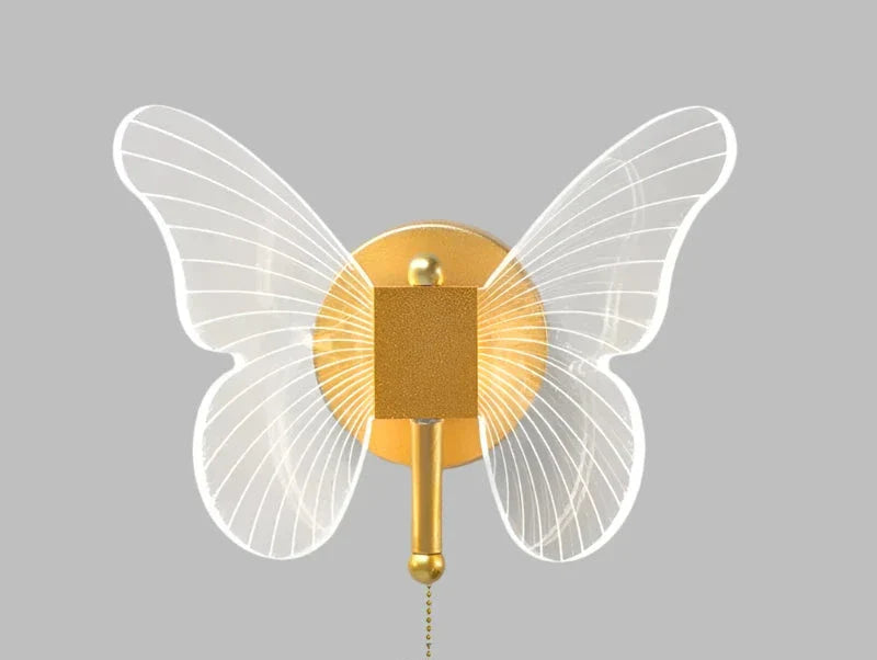 Moderne Schmetterling Wandleuchte – Elegante LED Wandbeleuchtung für Wohnzimmer oder Schlafzimmer | Brehn