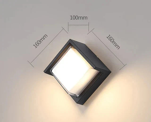 Moderne Wandleuchte für den Außenbereich – Wetterfeste LED-Außenleuchte für Terrasse & Garten | Brehn