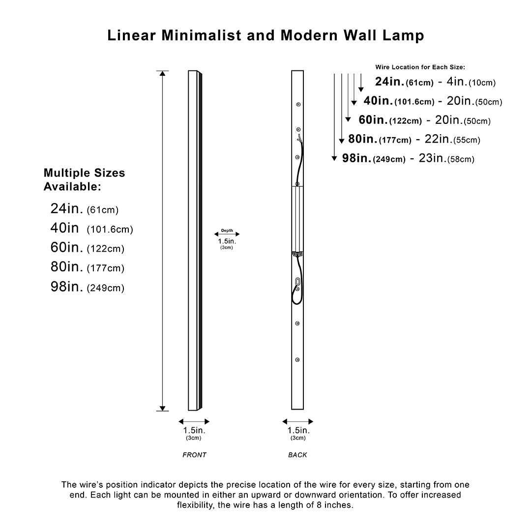 Brehn | Lineare minimalistische und moderne Wandleuchte