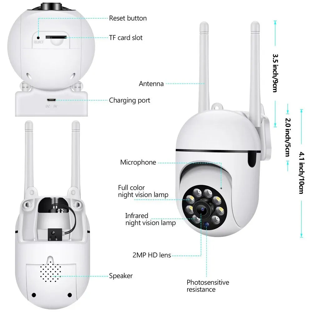 Brehn | Eindhoven WiFi Kamera | Behalten Sie alles von Ihrem Smartphone aus im Auge