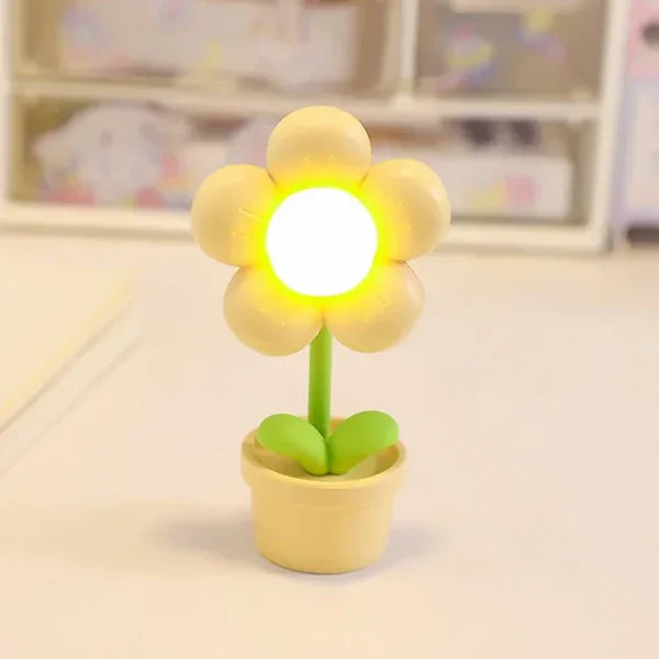 Kleine Blumenberuhigungs-Tischlampe - BlossomGlow | Brehn