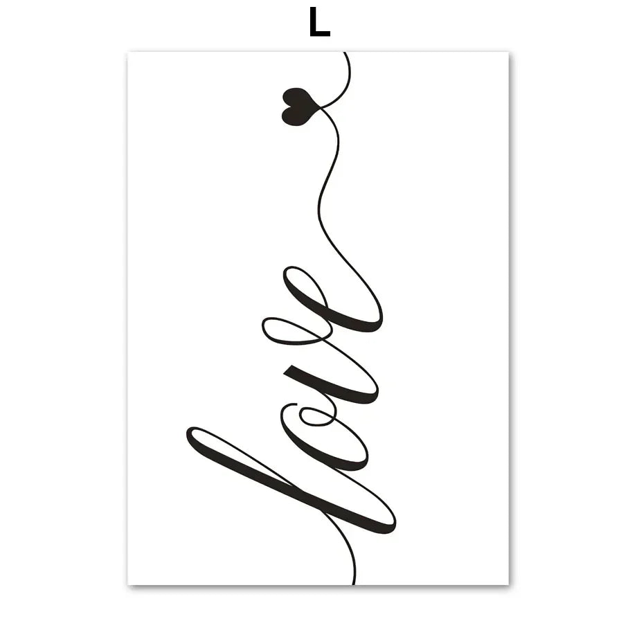 Minimalistische abstrakte Schwarz-Weiß-Schönheitsfigur Kunst Linienkunst Fine Art Leinwanddrucke Bilder für Wohnzimmer Schlafzimmer Salon Kunst Dekor | Brehn