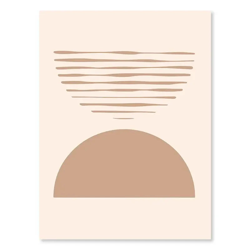 Minimalistische abstrakte geometrische Mondphasen-Linienkunst Wandkunst Fine Art Leinwanddrucke Bilder für moderne Wohnung Wohnzimmer nordische Wohnkultur