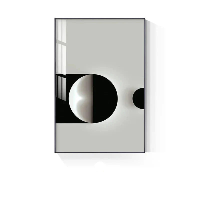 Minimalistische moderne Ästhetik abstrakte geometrische Wandkunst Fine Art Leinwanddrucke Bilder für moderne Apartment-Wohnzimmer Home Office Dekor
