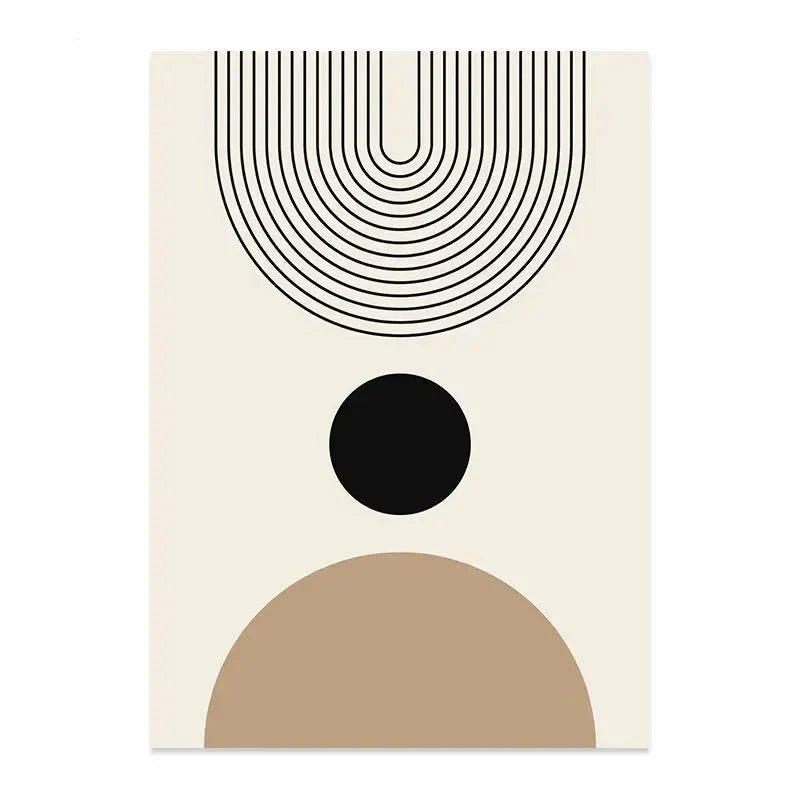 Minimalistische Sonne Mond Linienkunst Wandkunst Fine Art Leinwanddrucke Neutrale Farben Galerie Wandbilder Für Modernes Wohnzimmer Skandinavische Wohnkultur