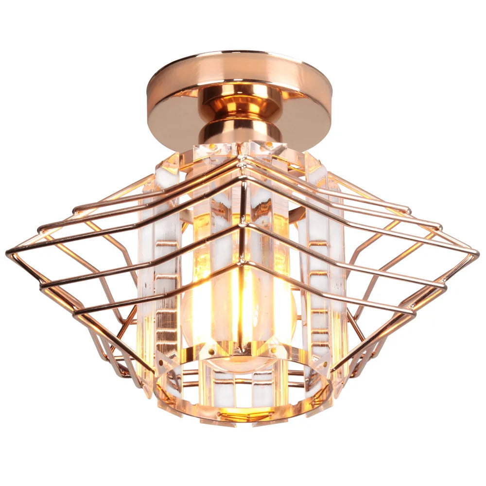 Moderne Kristall-Deckenleuchte – Elegante Nordische Deckenlampe für Wohnzimmer und Flur | Brehn