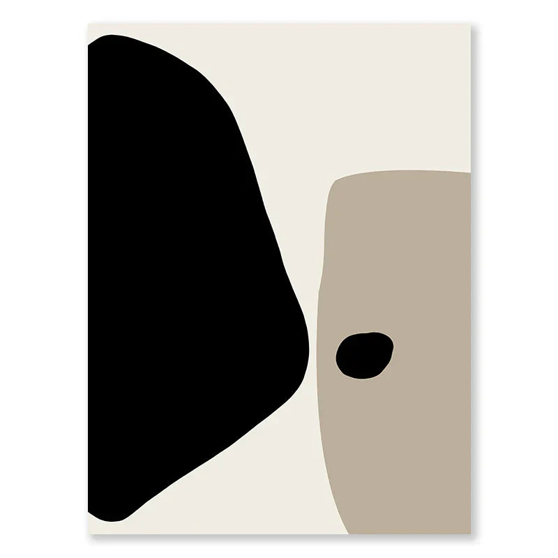 Moderne Schwarze Beige Formschöne Abstrakte Wandkunst Feine Kunst Leinwanddrucke Bilder Für Wohnzimmer Schlafzimmer Kunst Für Zeitgenössische Innenräume
