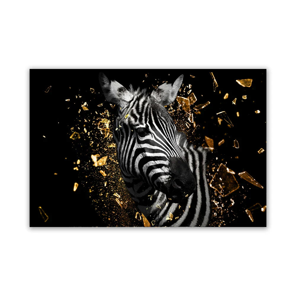 Moderne wilde Tierplakate Wandkunst Fein Kunstleinwanddrucke Löwe Elefant Leopard Zebra Bilder für Wohnzimmer Bürodekoration