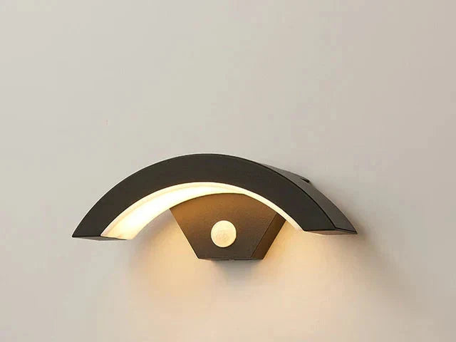 LED Wandleuchte mit Bewegungssensor - Wetterfeste Körper-Induktionslicht, energiesparend, ideal für Außenbereich und Sicherheit | Brehn