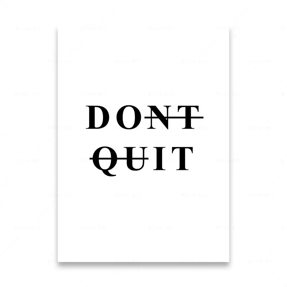 Motivationsworte Wandkunst Fein Kunst Leinwanddrucke Schwarz & Weiß Inspirierende Zitate Poster Für Wohnzimmer Schlafzimmer Arbeitszimmer Kunst Dekor | Brehn