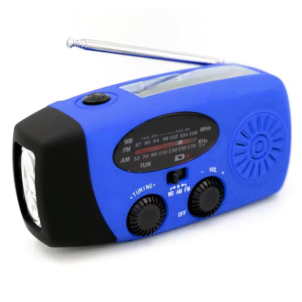 Kaufen Sie Multifunktionales Notfallradio – Ladefunktion mit LED-Taschenlampe und Handgenerator für Mobiltelefone – Bestes Notfallradio | Brehn