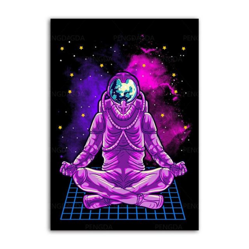 Vaporwave-Astronaut – Leinwandbilder