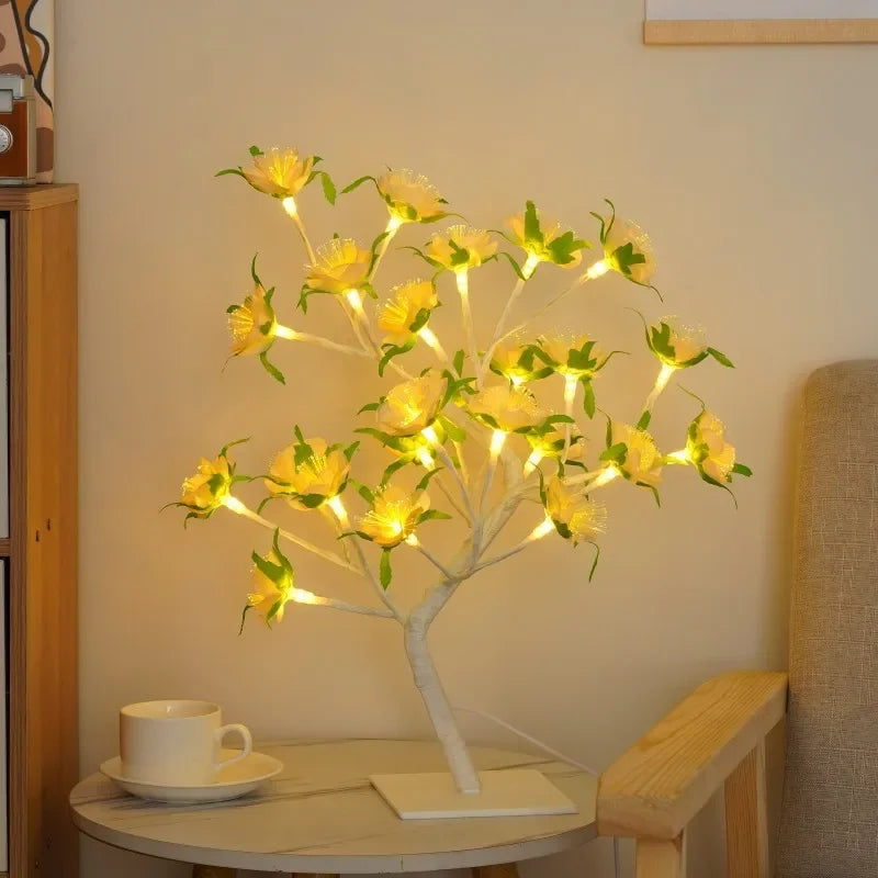 LED Baum Tischlampe – Romantische Deko Leuchte, Warmes Licht, Perfekt für Wohnzimmer und Schlafzimmer | Brehn