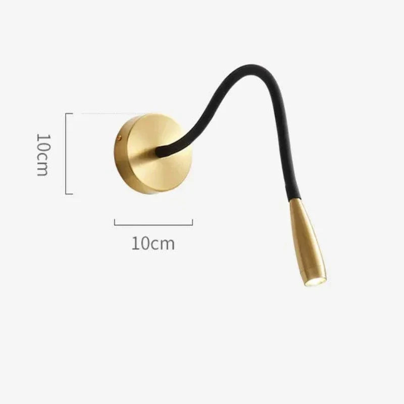 Moderne Wandleuchte mit flexiblem Arm für Innenbereich – Verstellbare LED Wandlampe für Wohnzimmer und Schlafzimmer | Brehn