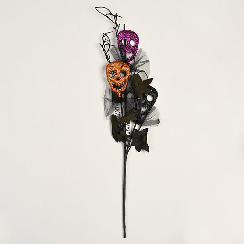 Gruselige Halloween Dekoration mit Augen und Glitzer