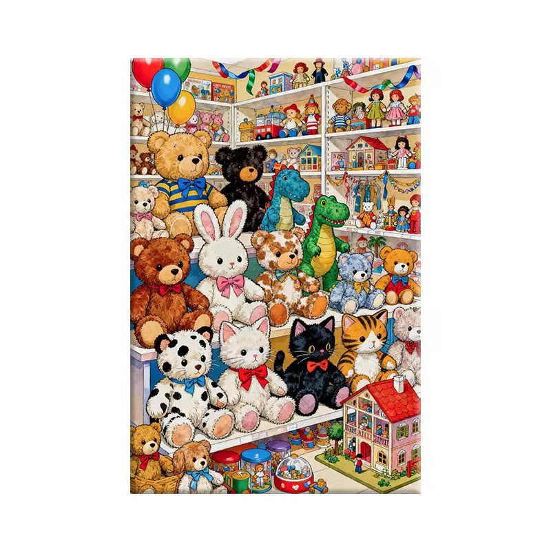 Verspielte Teddy-Bär-Wandkunst Brehn