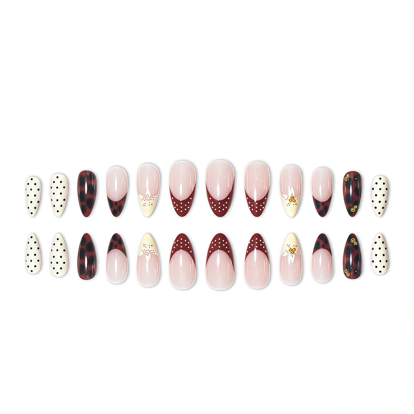 Künstlerische Blumengel-Nagelverlängerungen Brehn