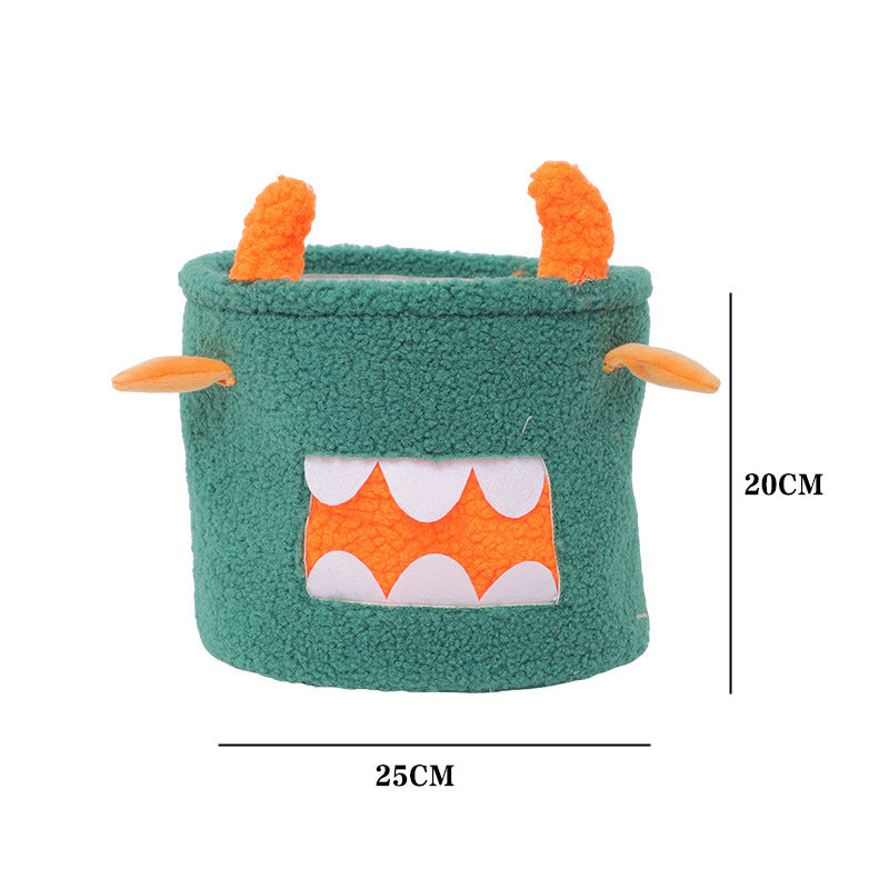 Aufbewahrungskorb im niedlichen Monsterdesign