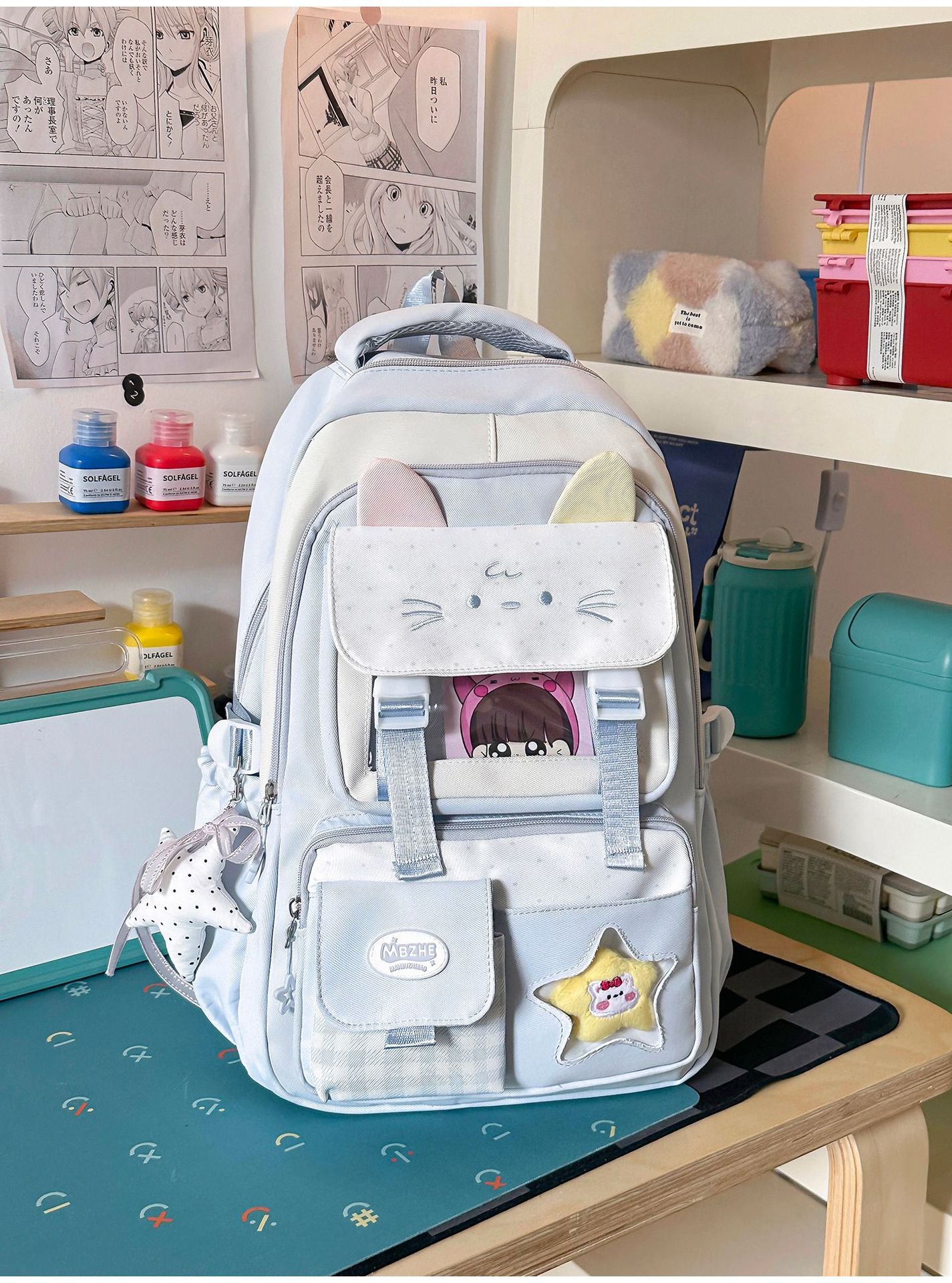 Niedlicher Charakter-Themen Mehrfach-Taschen Schulrucksack