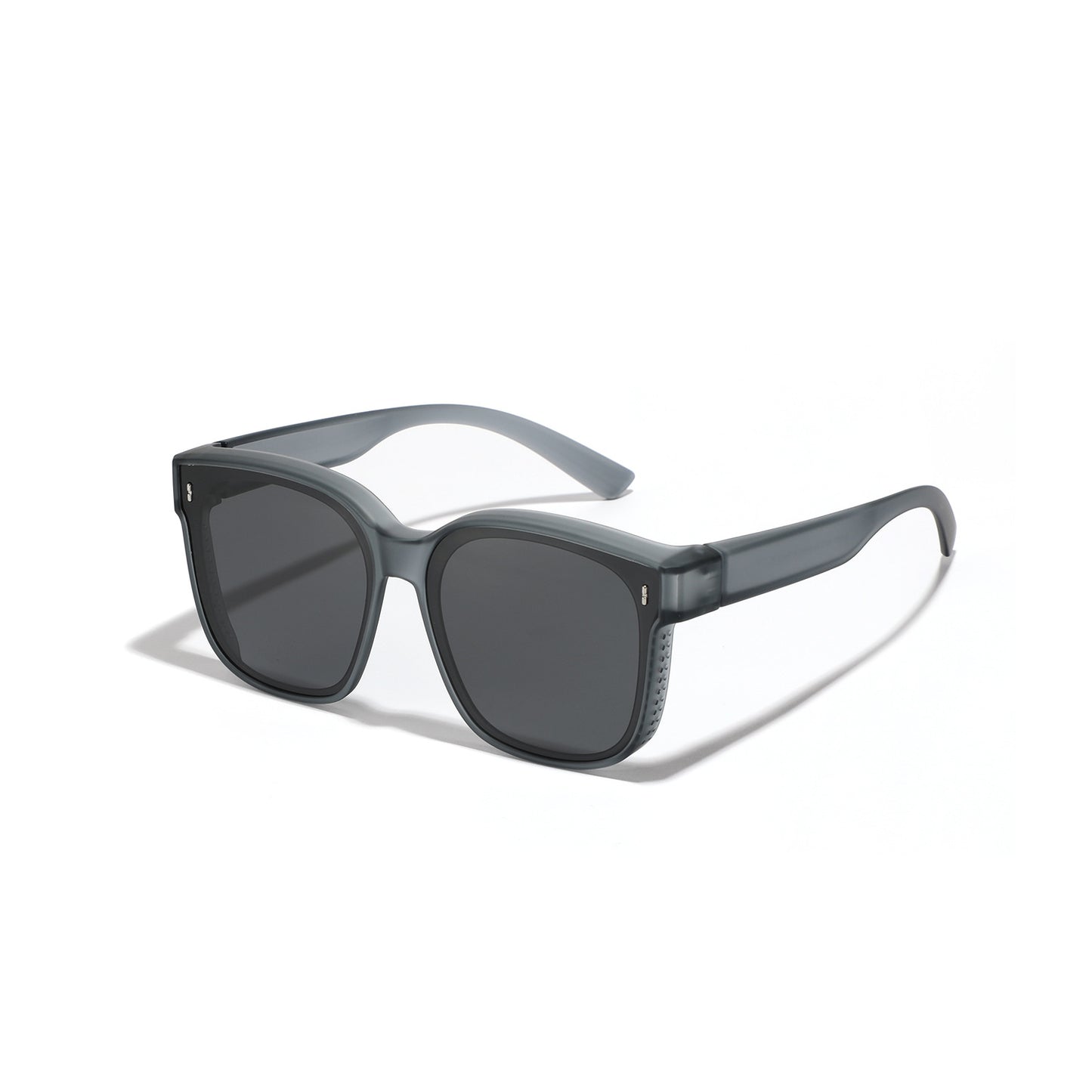 Damen quadratische Sonnenbrille mit modernem, hochglänzendem Rahmen und UV-Schutz Brehn