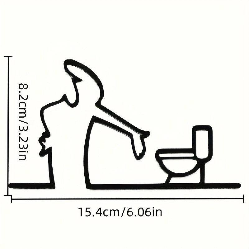 Lustige Toilettenhumor Wanddekoration