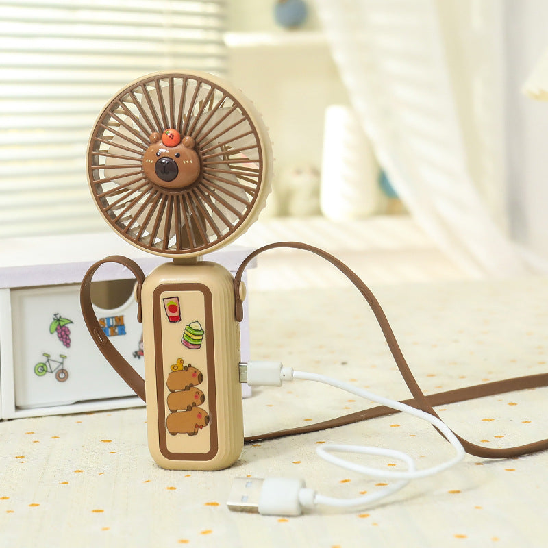 Damen Tragbarer Mini-Handventilator mit süßem Tiermotiv Brehn