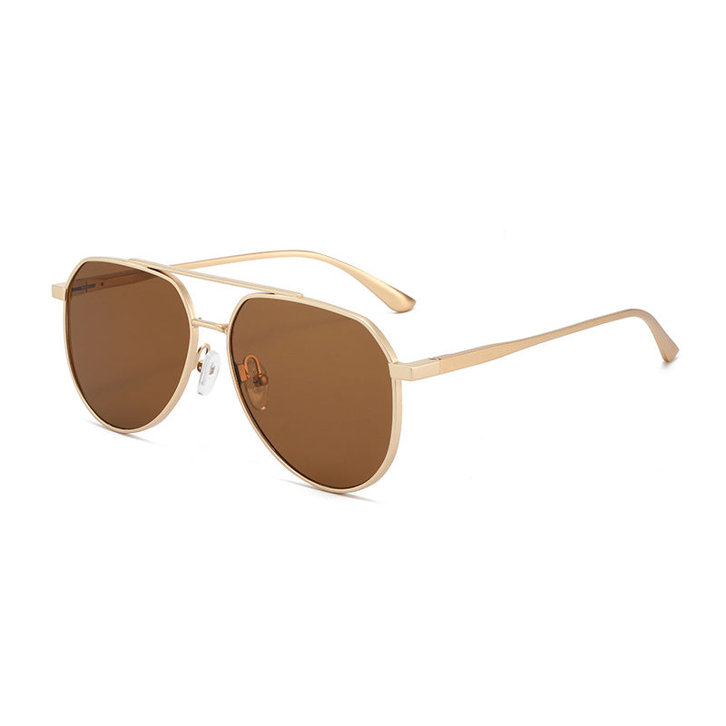 Herren Geometrische Metallrahmen Sonnenbrille Brehn