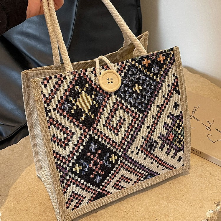 Artisan Textile Mini Tragetasche