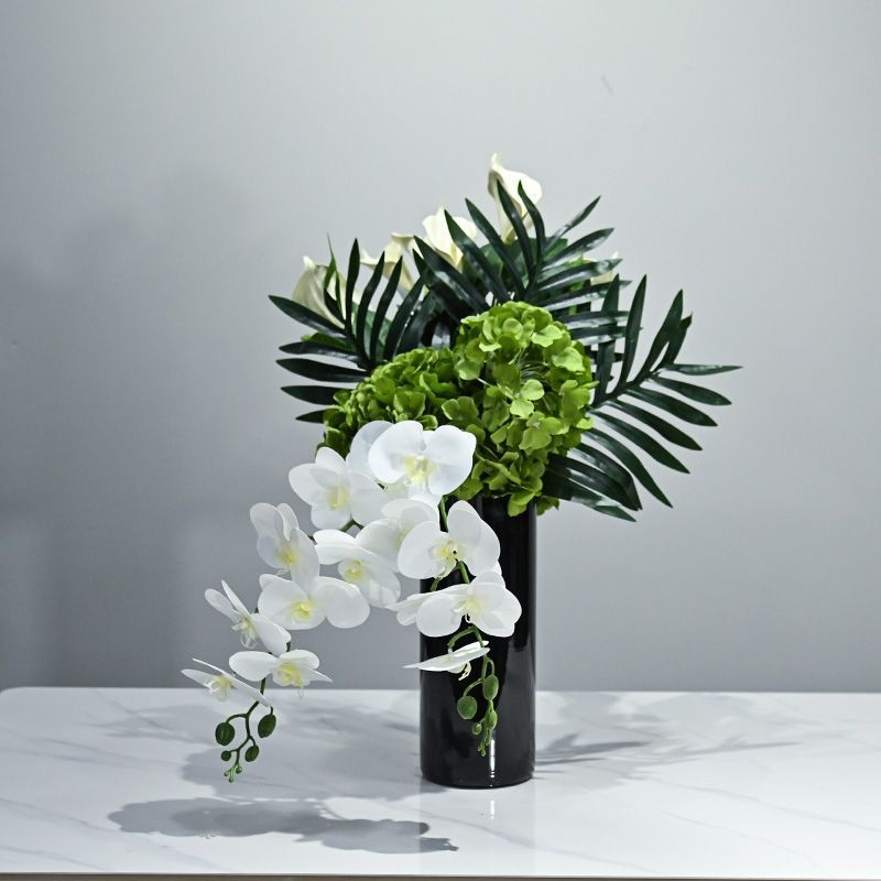 Elegantes Faux-Orchideen-Blumenzentrum